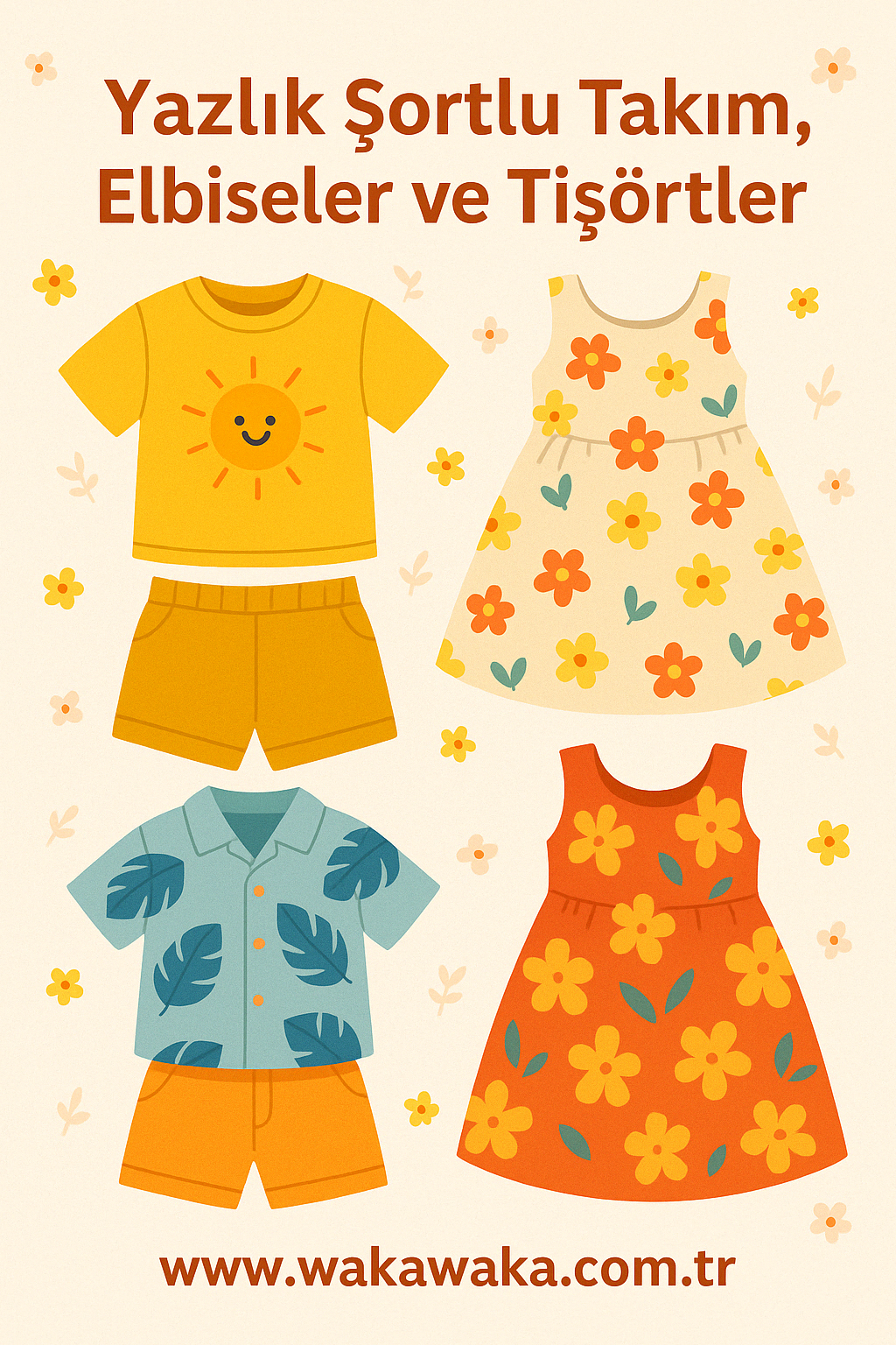 Yazın Renkli Dünyası: Waka Waka Kids Store ile Miniklere Ferah ve Şık Kombinler
