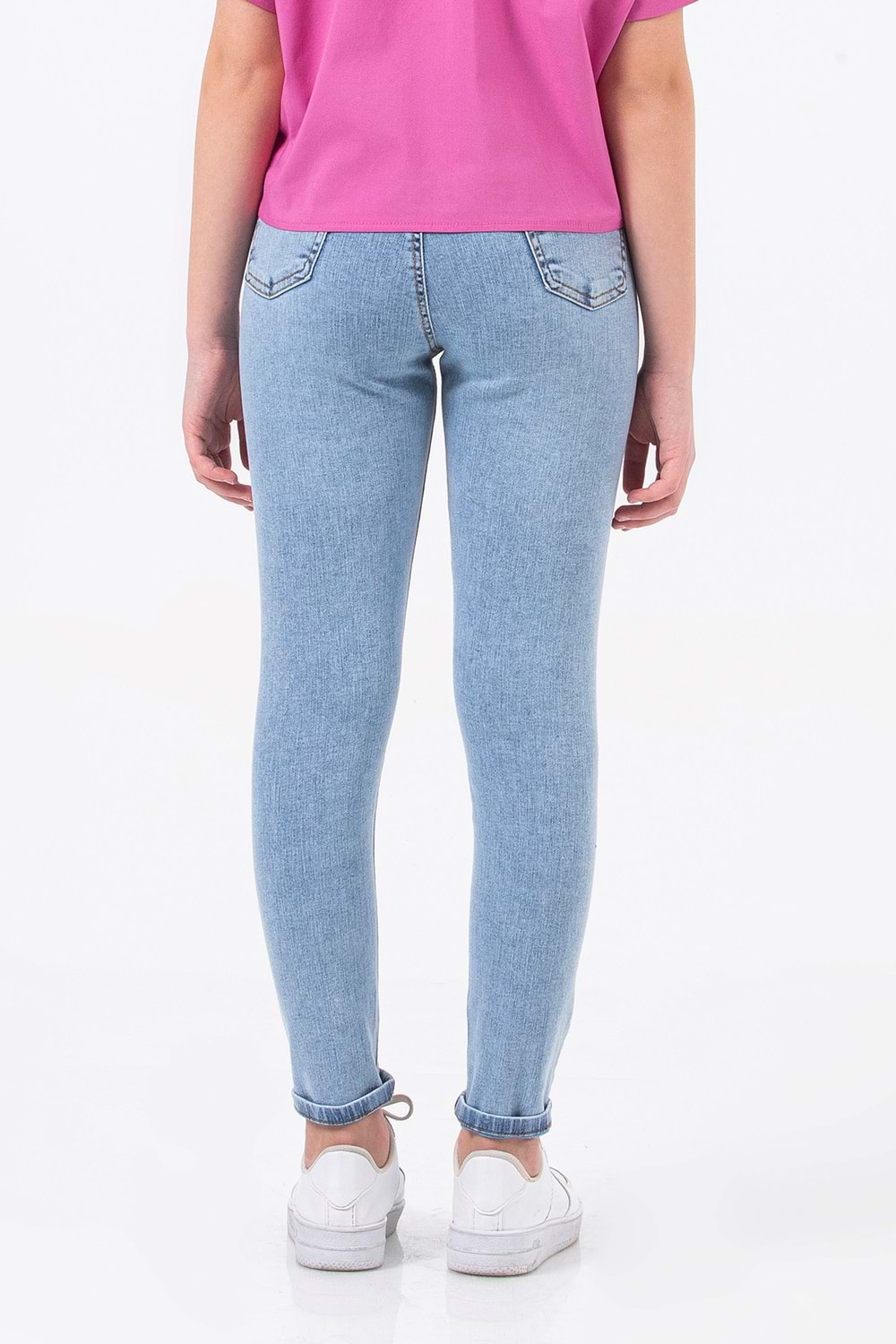 Açık Mavi Skinny Fit Kız Çocuk Kot Pantolon