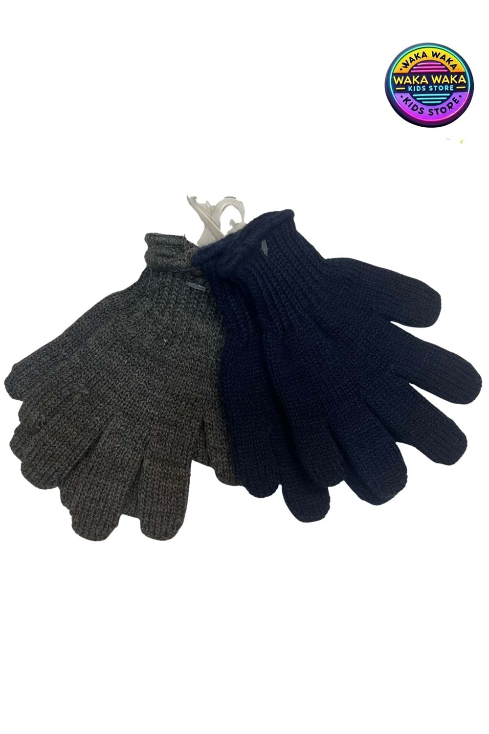 Unisex Çocuk Triko Eldiven 2’li Set – Sıcak Tutucu, Esnek Kışlık Eldiven