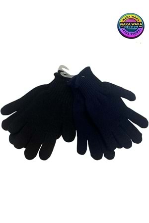 Unisex Çocuk Triko Eldiven 2’li Set – Sıcak Tutucu, Esnek Kışlık Eldiven