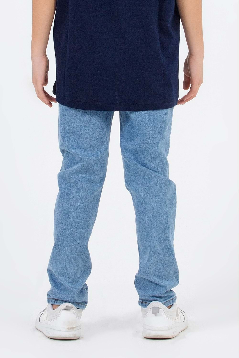 Beli Ayarlanabilir Likralı Hafif Taşlanmış Boru Paça Erkek Çocuk Kot Pantolon- 6-7 YAŞ
