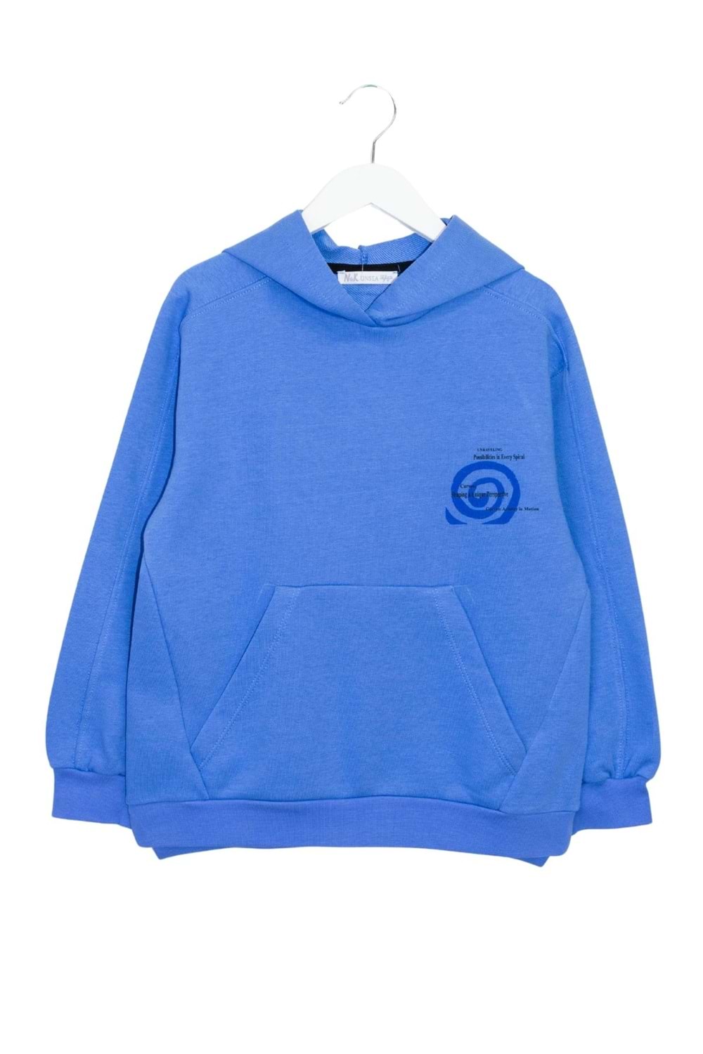 Önü Sırtı Baskılı Kapüşonlu Erkek Çocuk Sweat