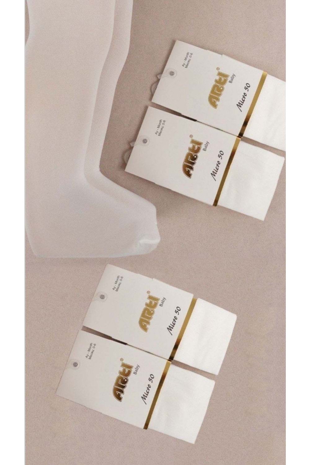 Desensiz Düz Renk Micro 50 Muz Külotlu Çorap