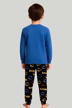 Batman Uzun Kollu Erkek Çocuk Pijama Takımı