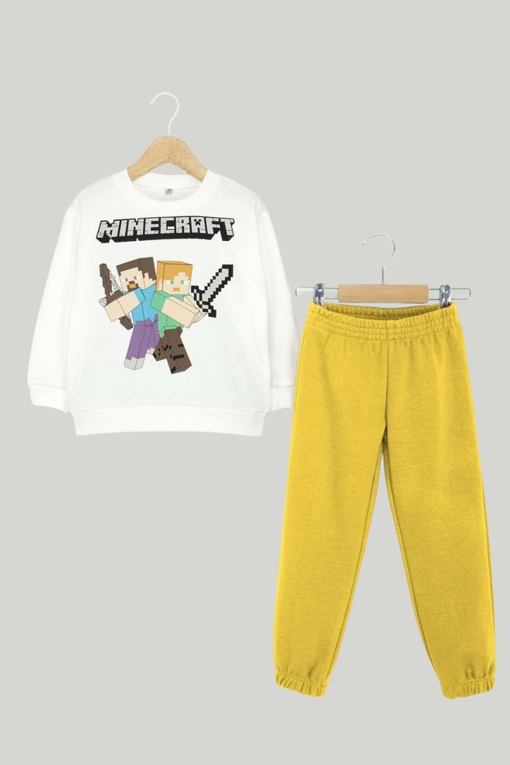 Minecraft Baskılı Erkek Çocuk Eşofman Takımı