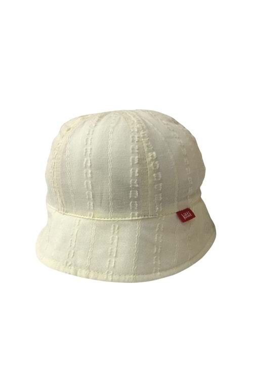 Dokulu Kız Bebek Bucket Şapka